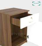 SIVOM OSLO Multipurpose Storage Drawer/Study/Home/Office Engineered Wood Close Book Shelf  for Modern Homes | Elegant Design & Premium Finish