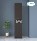Sivom SIVOM Palette Multipurpose 1 Door Wardrobe / Spacious 4 Shelves with Drawer Engineered Wood 1 Door Wardrobe for Modern Homes | Elegant Design & Premium Finish