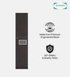 Sivom SIVOM Palette Multipurpose 1 Door Wardrobe / Spacious 4 Shelves with Drawer Engineered Wood 1 Door Wardrobe for Modern Homes | Elegant Design & Premium Finish