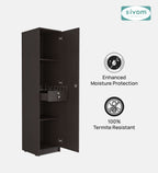 Sivom SIVOM Palette Multipurpose 1 Door Wardrobe / Spacious 4 Shelves with Drawer Engineered Wood 1 Door Wardrobe for Modern Homes | Elegant Design & Premium Finish