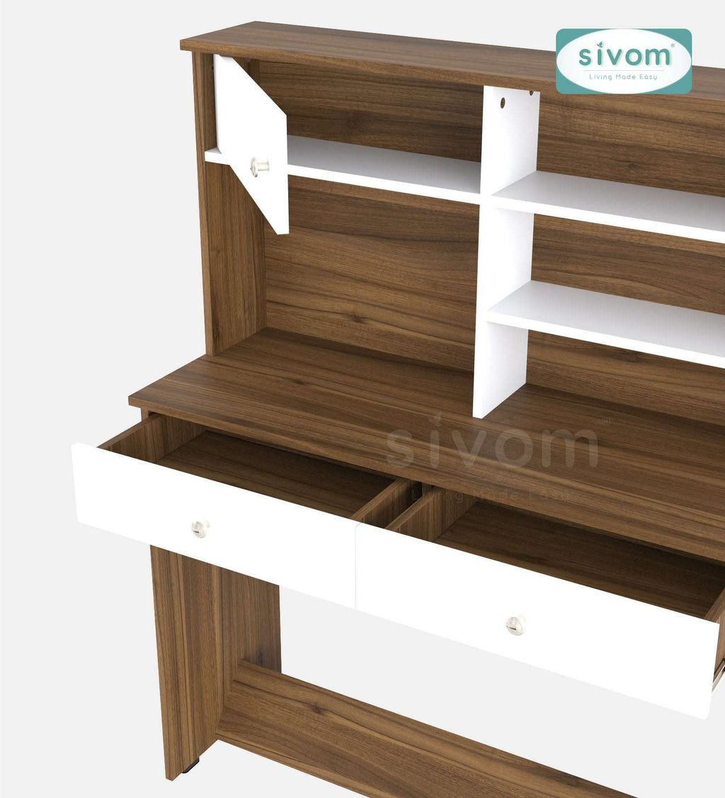 Sivom SIVOM Parker Multipurpose Study/Home/Office Table Engineered Wood Study Table for Modern Homes | Elegant Design & Premium Finish