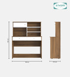 Sivom SIVOM Parker Multipurpose Study/Home/Office Table Engineered Wood Study Table for Modern Homes | Elegant Design & Premium Finish