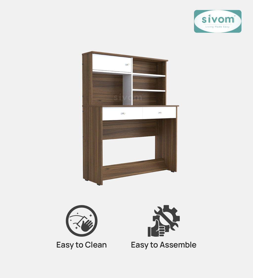 Sivom SIVOM Parker Multipurpose Study/Home/Office Table Engineered Wood Study Table for Modern Homes | Elegant Design & Premium Finish