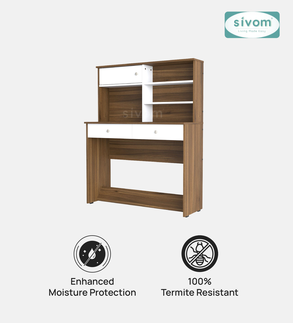 Sivom SIVOM Parker Multipurpose Study/Home/Office Table Engineered Wood Study Table for Modern Homes | Elegant Design & Premium Finish