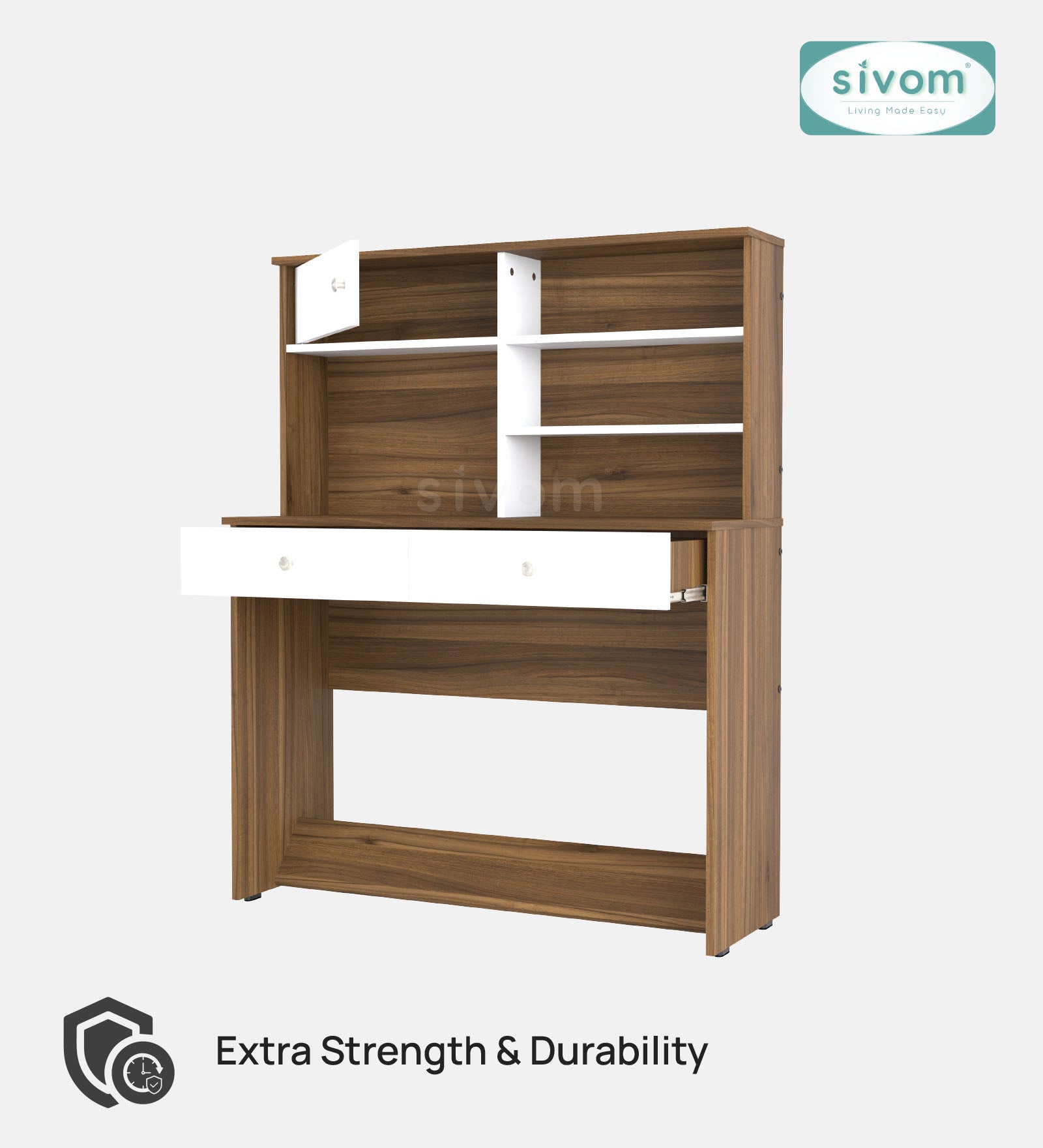 Sivom SIVOM Parker Multipurpose Study/Home/Office Table Engineered Wood Study Table for Modern Homes | Elegant Design & Premium Finish