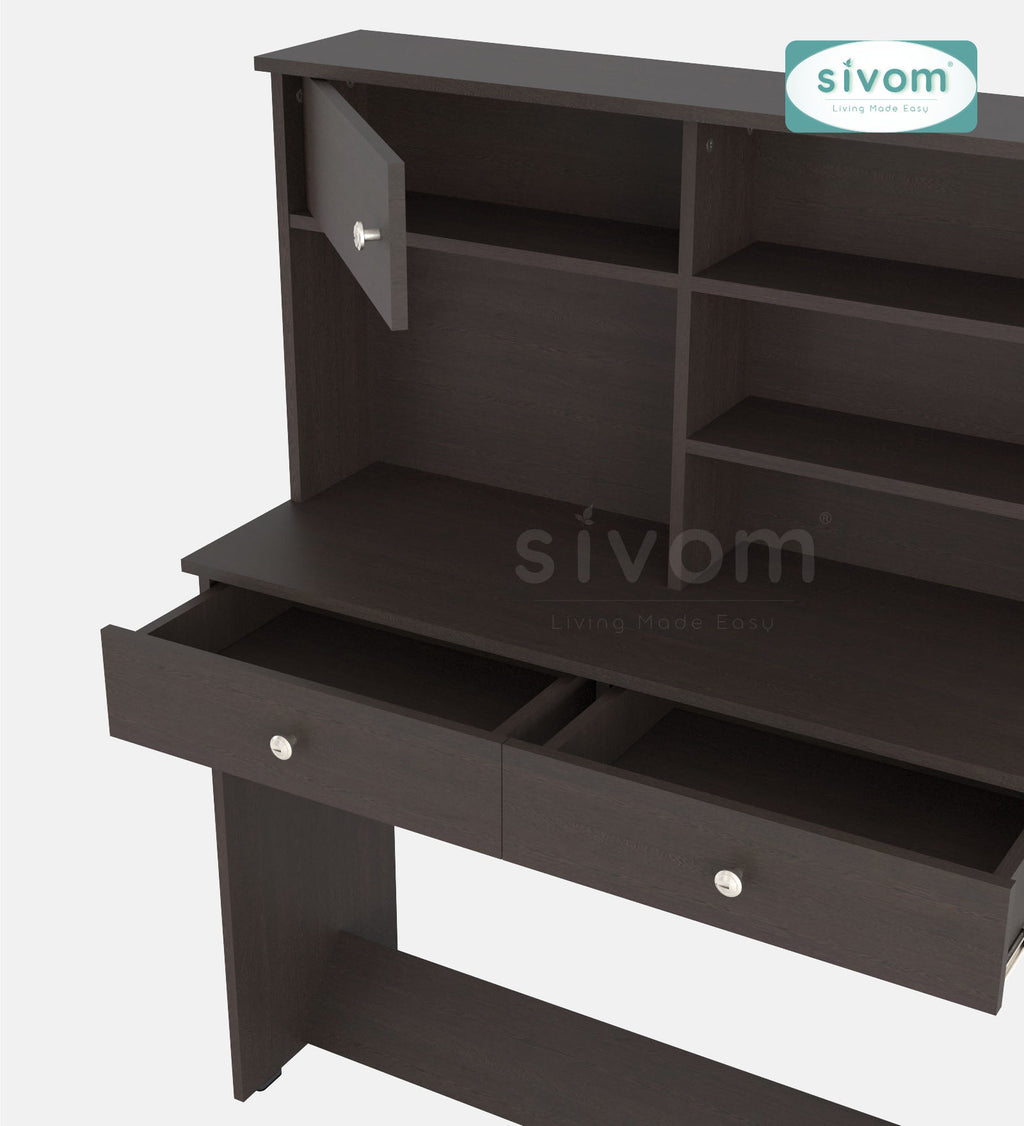 Sivom SIVOM Parker Multipurpose Study/Home/Office Table Engineered Wood Study Table for Modern Homes | Elegant Design & Premium Finish