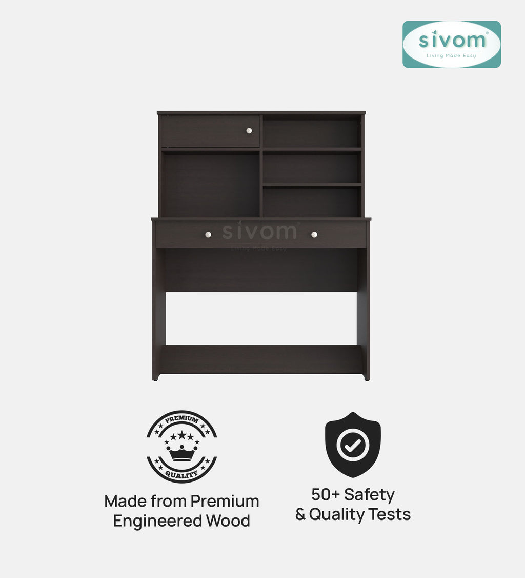 Sivom SIVOM Parker Multipurpose Study/Home/Office Table Engineered Wood Study Table for Modern Homes | Elegant Design & Premium Finish