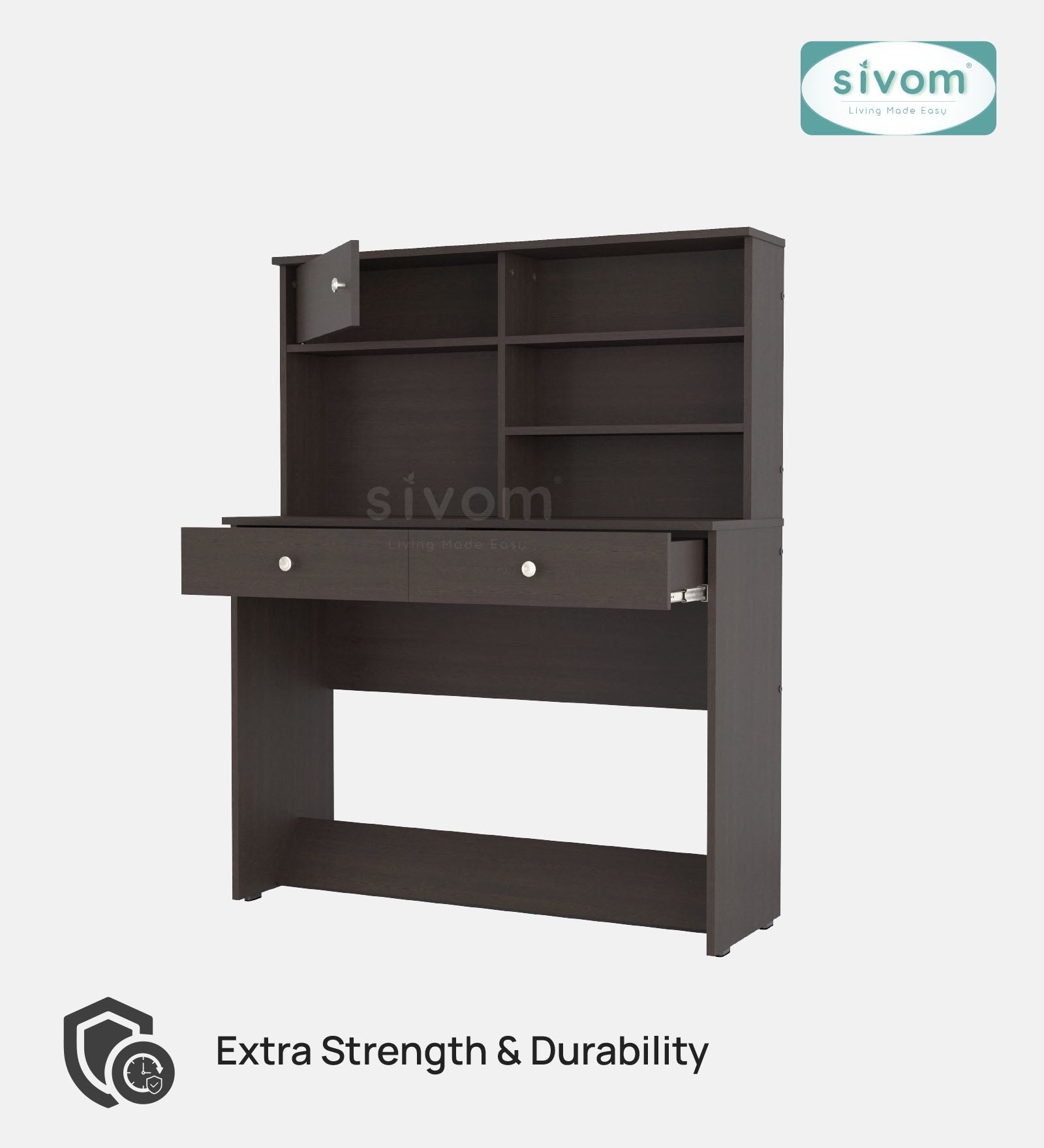 Sivom SIVOM Parker Multipurpose Study/Home/Office Table Engineered Wood Study Table for Modern Homes | Elegant Design & Premium Finish