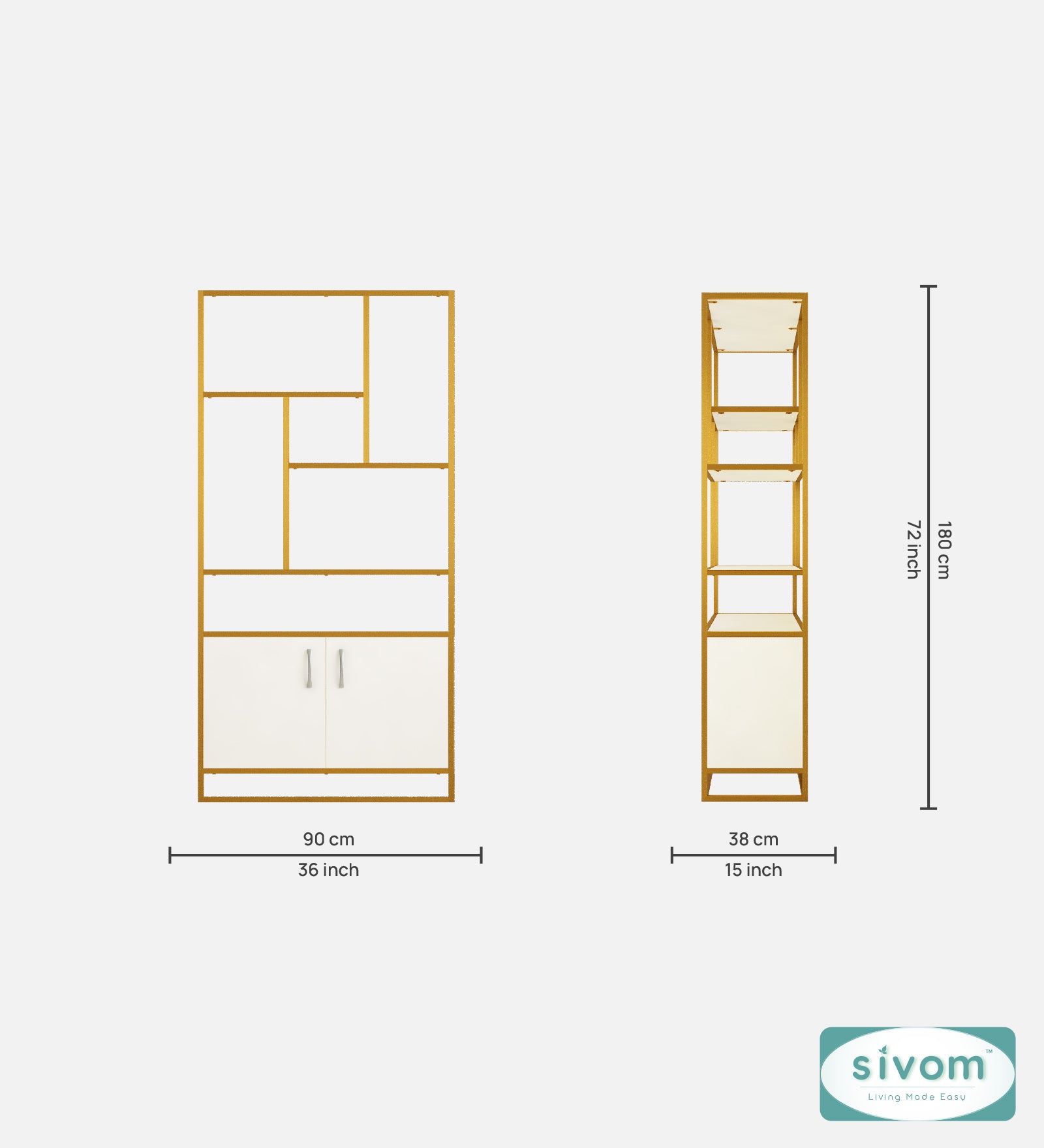 Sivom Sivom Patel Display Unit for Modern Homes | Elegant Design & Premium Finish