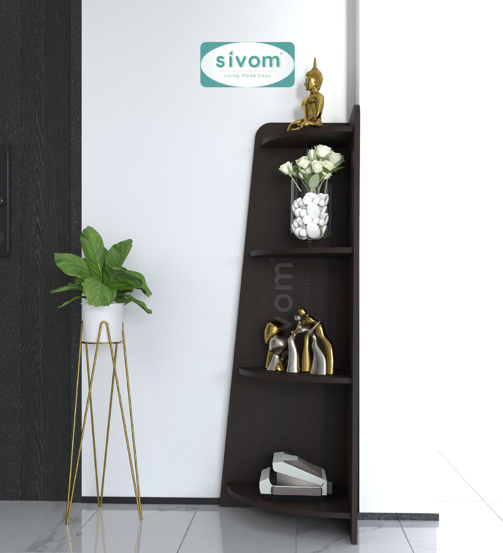 SIVOM Patio Multipurpose Storage Unit Engineered Wood Free Standing Cabinet for Modern Homes | Elegant Design & Premium Finish