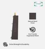 SIVOM Patio Multipurpose Storage Unit Engineered Wood Free Standing Cabinet for Modern Homes | Elegant Design & Premium Finish