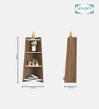 SIVOM Patio Multipurpose Storage Unit Engineered Wood Free Standing Cabinet for Modern Homes | Elegant Design & Premium Finish
