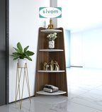 SIVOM Patio Multipurpose Storage Unit Engineered Wood Free Standing Cabinet for Modern Homes | Elegant Design & Premium Finish