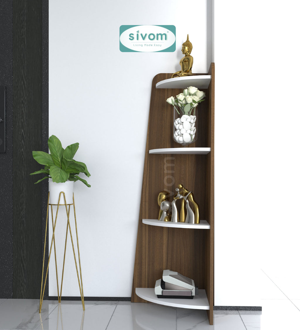 SIVOM Patio Multipurpose Storage Unit Engineered Wood Free Standing Cabinet for Modern Homes | Elegant Design & Premium Finish