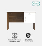 Sivom SIVOM Pearl Multipurpose Study/Home/Office Table Engineered Wood Study Table for Modern Homes | Elegant Design & Premium Finish