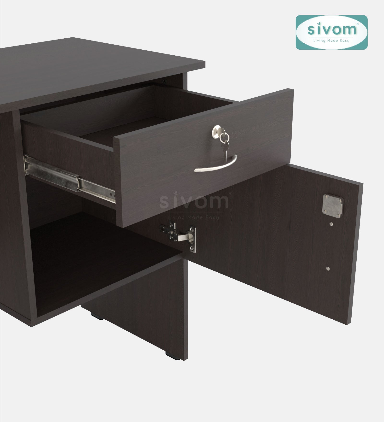 Sivom SIVOM Pearl Multipurpose Study/Home/Office Table Engineered Wood Study Table for Modern Homes | Elegant Design & Premium Finish