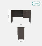 Sivom SIVOM Pearl Multipurpose Study/Home/Office Table Engineered Wood Study Table for Modern Homes | Elegant Design & Premium Finish