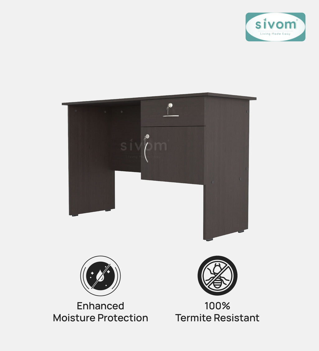 Sivom SIVOM Pearl Multipurpose Study/Home/Office Table Engineered Wood Study Table for Modern Homes | Elegant Design & Premium Finish