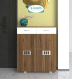 Sivom SIVOM PENSEL Engineered Wood Shoe Stand (, 6 Shelves, Knock Down) for Modern Homes | Elegant Design & Premium Finish