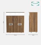 Sivom SIVOM PENSEL Engineered Wood Shoe Stand (, 6 Shelves, Knock Down) for Modern Homes | Elegant Design & Premium Finish