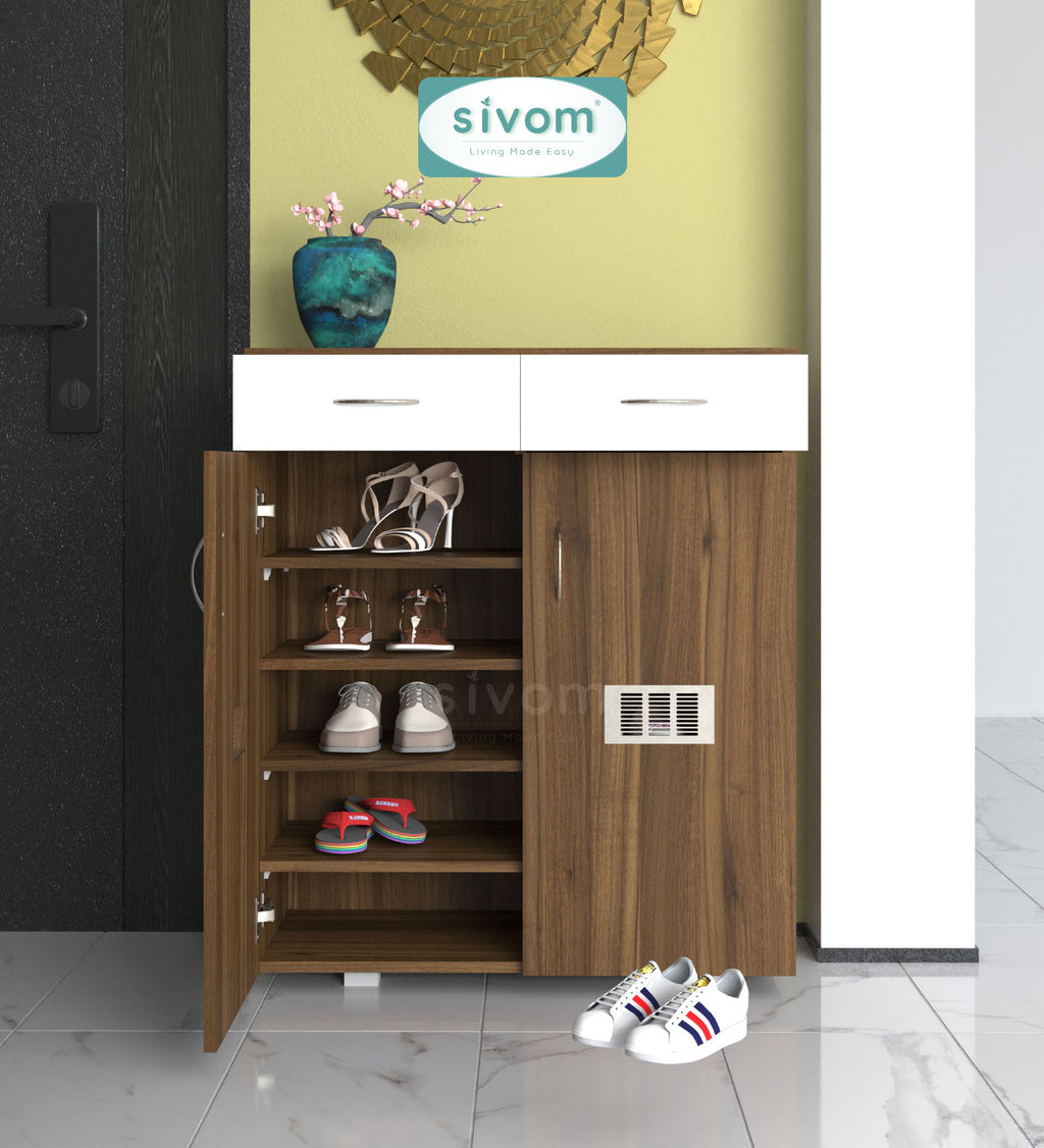 Sivom SIVOM PENSEL Engineered Wood Shoe Stand (, 6 Shelves, Knock Down) for Modern Homes | Elegant Design & Premium Finish