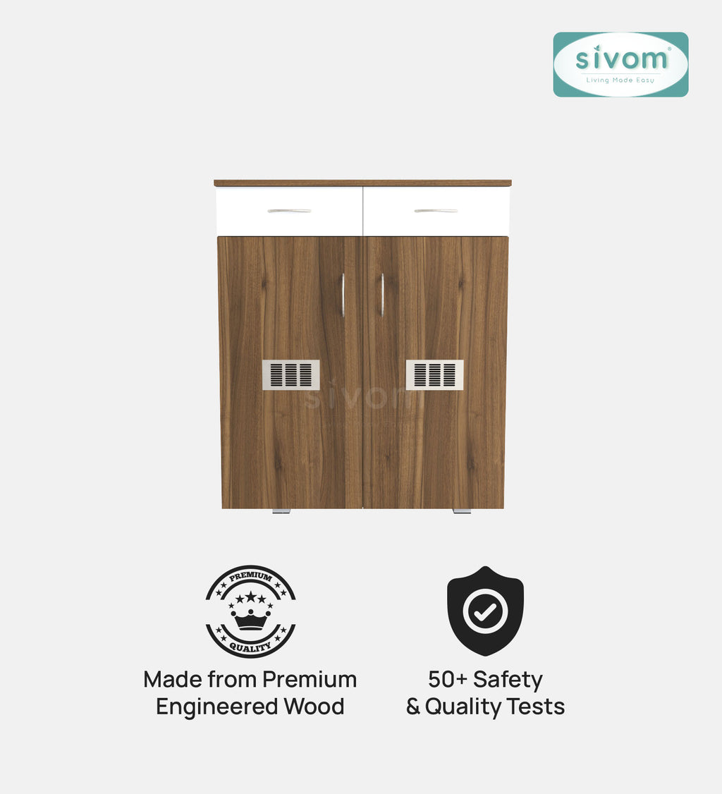 Sivom SIVOM PENSEL Engineered Wood Shoe Stand (, 6 Shelves, Knock Down) for Modern Homes | Elegant Design & Premium Finish