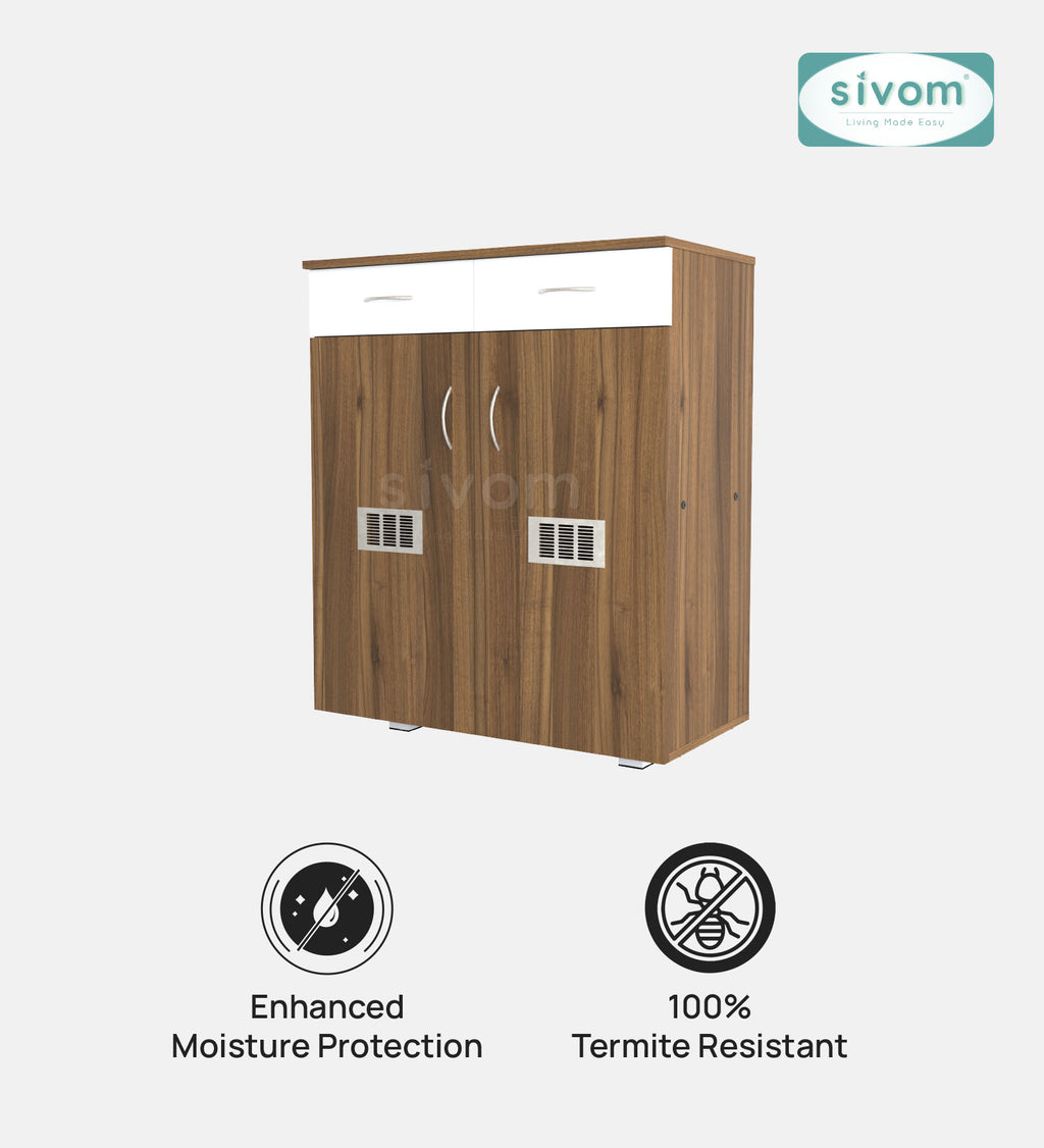 Sivom SIVOM PENSEL Engineered Wood Shoe Stand (, 6 Shelves, Knock Down) for Modern Homes | Elegant Design & Premium Finish