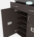 Sivom SIVOM PENSEL Engineered Wood Shoe Stand (, 6 Shelves, Knock Down) for Modern Homes | Elegant Design & Premium Finish