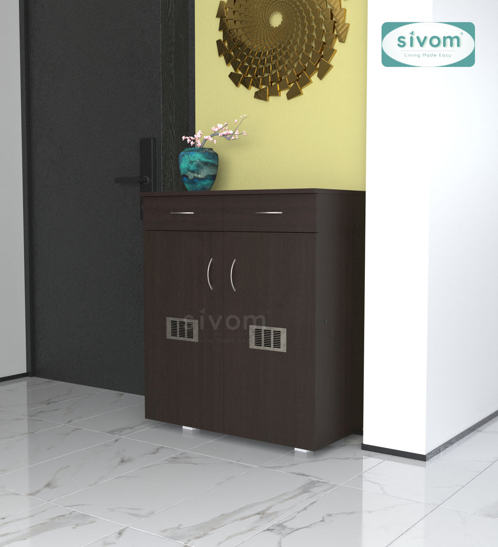 Sivom SIVOM PENSEL Engineered Wood Shoe Stand (, 6 Shelves, Knock Down) for Modern Homes | Elegant Design & Premium Finish