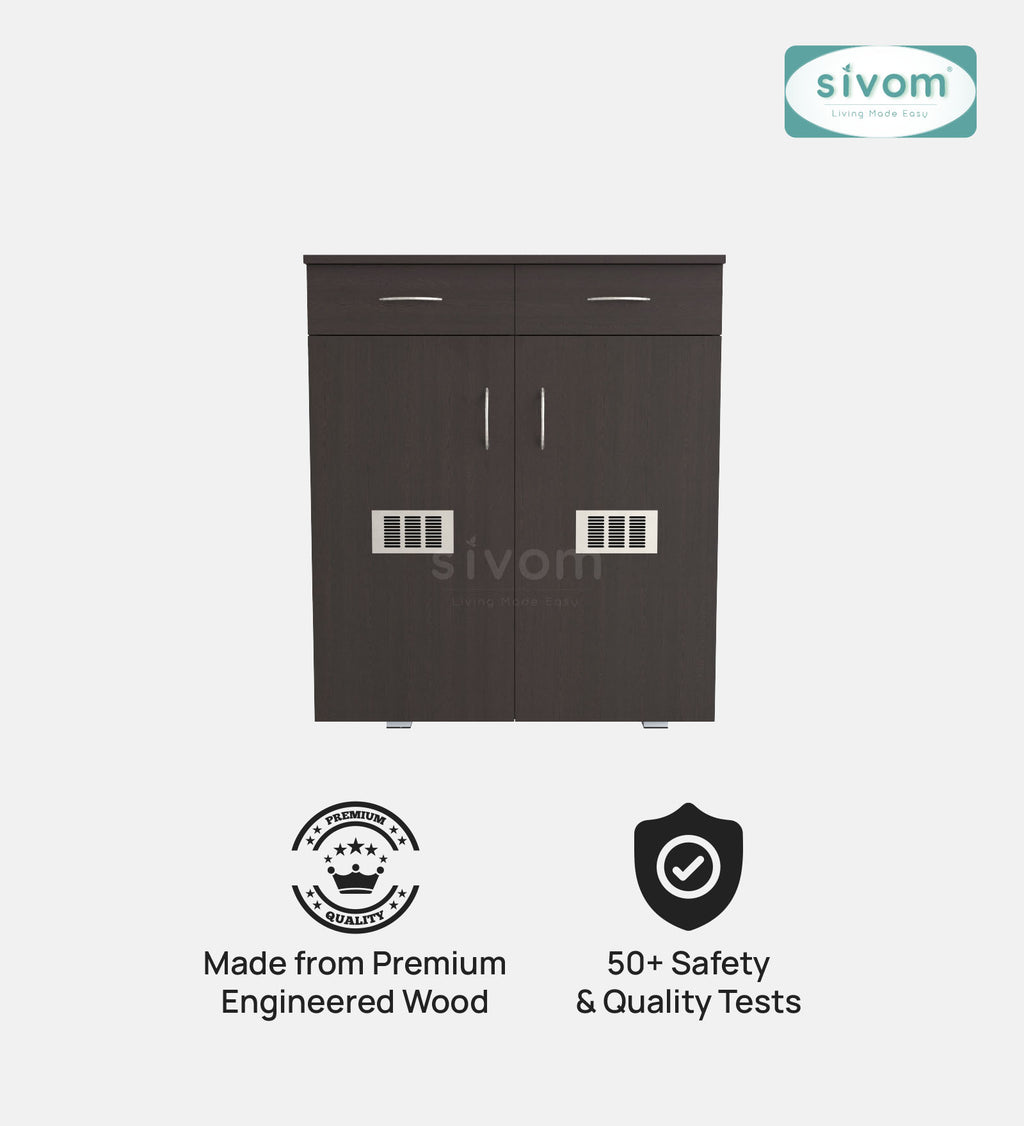 Sivom SIVOM PENSEL Engineered Wood Shoe Stand (, 6 Shelves, Knock Down) for Modern Homes | Elegant Design & Premium Finish