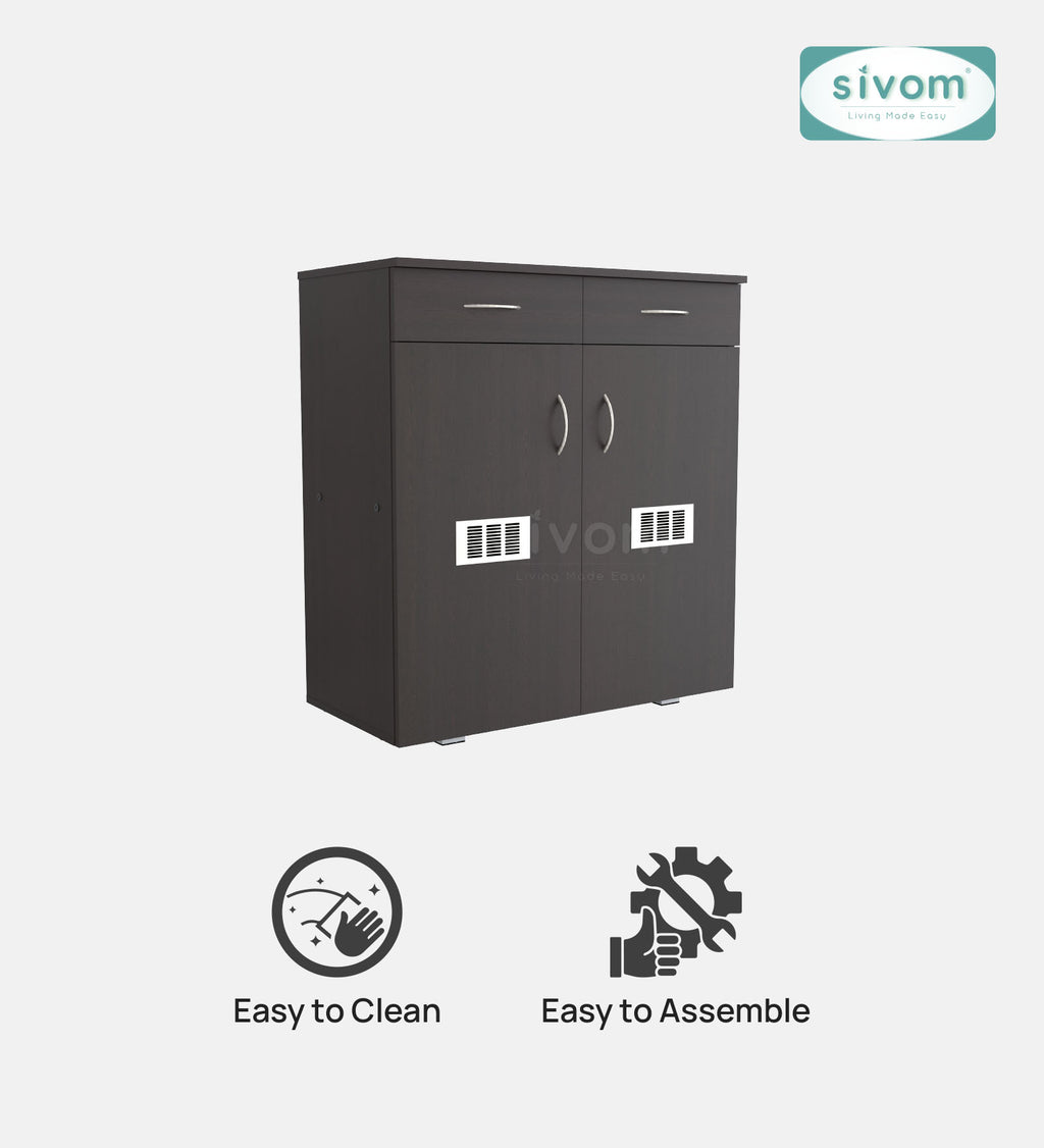 Sivom SIVOM PENSEL Engineered Wood Shoe Stand (, 6 Shelves, Knock Down) for Modern Homes | Elegant Design & Premium Finish
