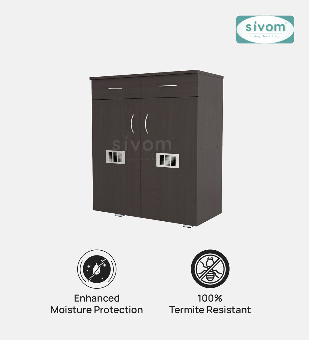 Sivom SIVOM PENSEL Engineered Wood Shoe Stand (, 6 Shelves, Knock Down) for Modern Homes | Elegant Design & Premium Finish