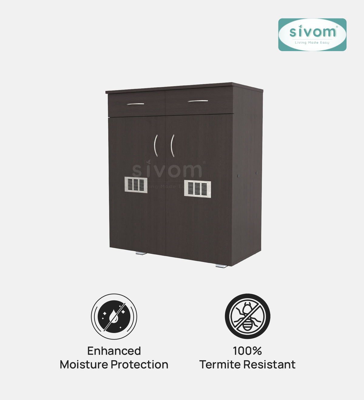 Sivom SIVOM PENSEL Engineered Wood Shoe Stand (, 6 Shelves, Knock Down) for Modern Homes | Elegant Design & Premium Finish