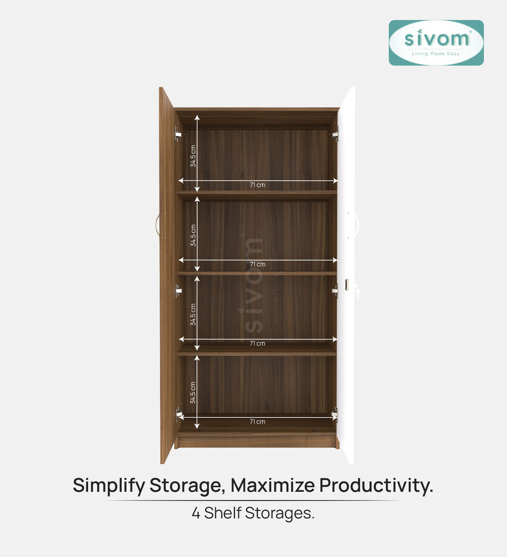 Sivom SIVOM PETAL Multipurpose Storage Drawer/Study/Home/Office Engineered Wood Close Book Shelf for Modern Homes | Elegant Design & Premium Finish (Copy) (Copy) (Copy) (Copy) (Copy) (Copy)