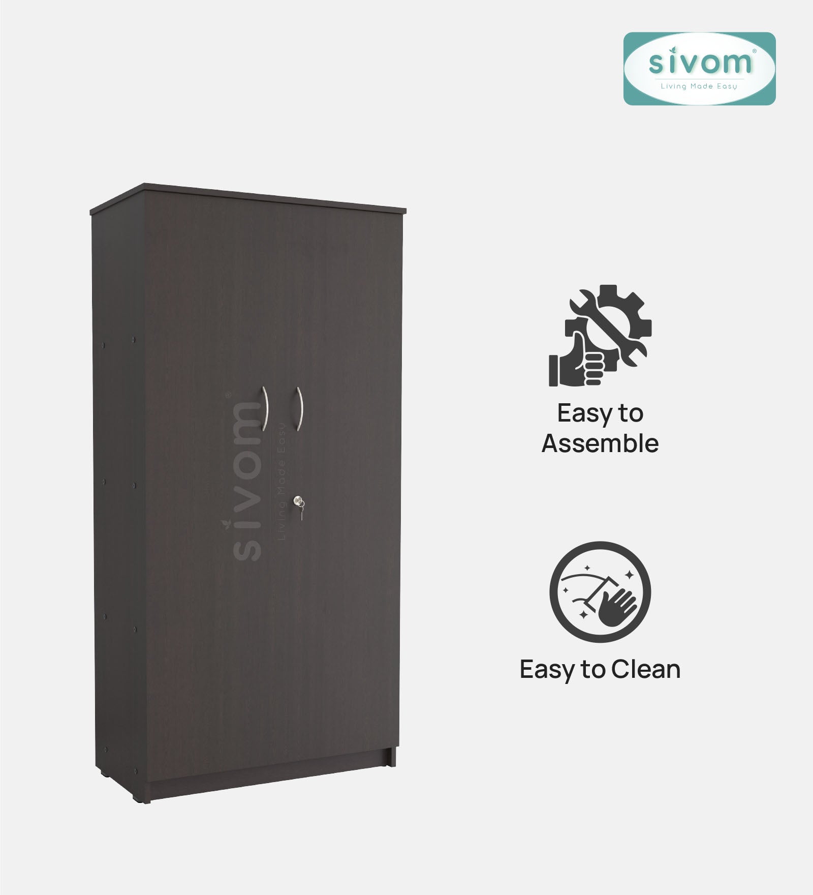 Sivom SIVOM PETAL Multipurpose Storage Drawer/Study/Home/Office Engineered Wood Close Book Shelf for Modern Homes | Elegant Design & Premium Finish (Copy) (Copy) (Copy) (Copy) (Copy) (Copy)