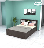 Sivom SIVOM Phoenix Modular Box Bed with Storage Engineered Wood Queen Box Bed for Modern Homes | Elegant Design & Premium Finish