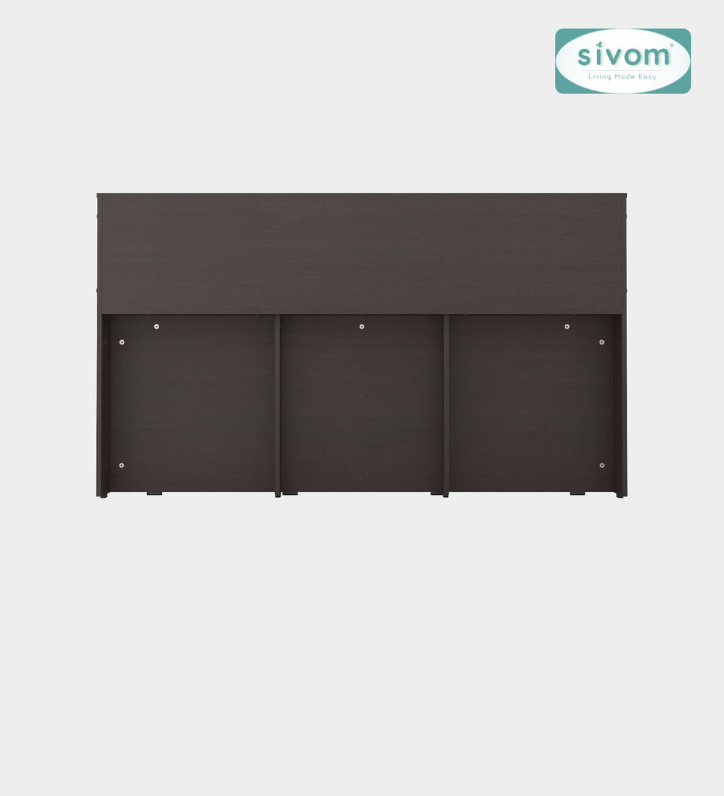 Sivom SIVOM Phoenix Modular Box Bed with Storage Engineered Wood Queen Box Bed for Modern Homes | Elegant Design & Premium Finish