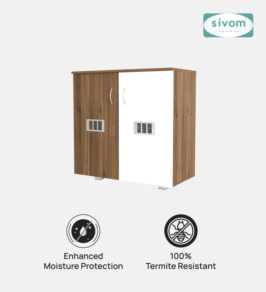 Sivom SIVOM PLATO Engineered Wood Shoe Stand (, 6 Shelves, Knock Down) for Modern Homes | Elegant Design & Premium Finish