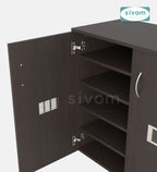 Sivom SIVOM PLATO Engineered Wood Shoe Stand (, 6 Shelves, Knock Down) for Modern Homes | Elegant Design & Premium Finish