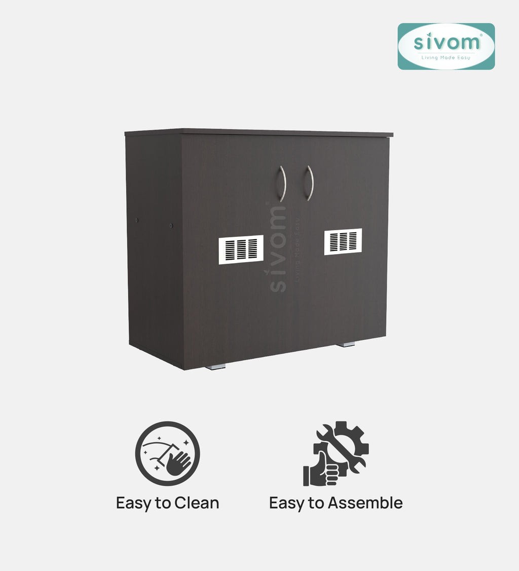 Sivom SIVOM PLATO Engineered Wood Shoe Stand (, 6 Shelves, Knock Down) for Modern Homes | Elegant Design & Premium Finish