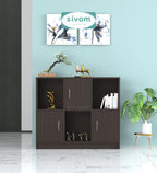 Sivom SIVOM Plaza Multipurpose Storage Unit/ Engineered Wood Free Standing Cabinet for Modern Homes | Elegant Design & Premium Finish