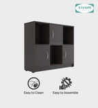 Sivom SIVOM Plaza Multipurpose Storage Unit/ Engineered Wood Free Standing Cabinet for Modern Homes | Elegant Design & Premium Finish