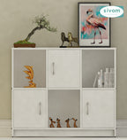 Sivom SIVOM Plaza Multipurpose Storage Unit/ Engineered Wood Free Standing Cabinet for Modern Homes | Elegant Design & Premium Finish