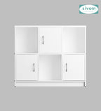 Sivom SIVOM Plaza Multipurpose Storage Unit/ Engineered Wood Free Standing Cabinet for Modern Homes | Elegant Design & Premium Finish