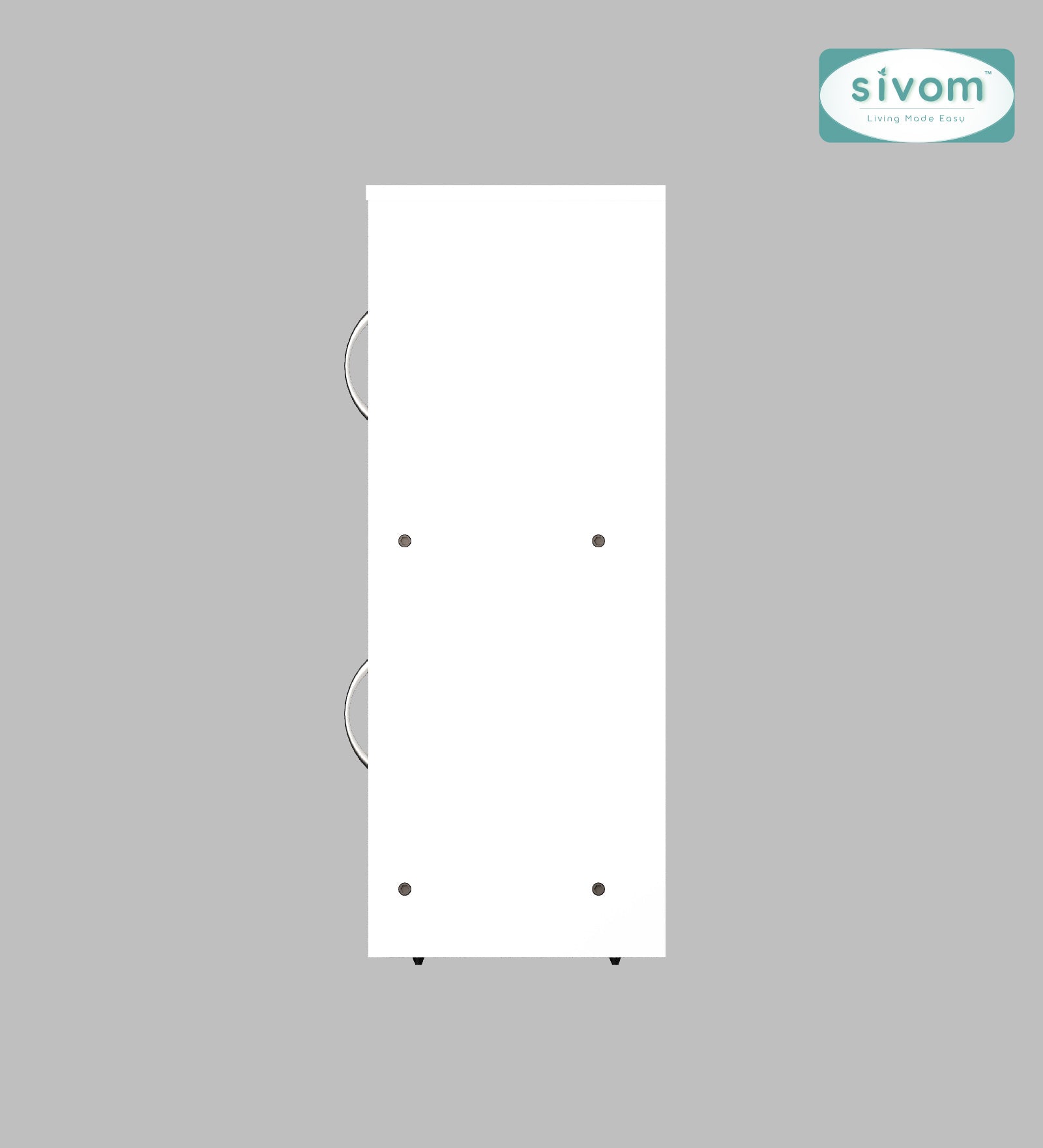 Sivom SIVOM Plaza Multipurpose Storage Unit/ Engineered Wood Free Standing Cabinet for Modern Homes | Elegant Design & Premium Finish