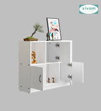 Sivom SIVOM Plaza Multipurpose Storage Unit/ Engineered Wood Free Standing Cabinet for Modern Homes | Elegant Design & Premium Finish
