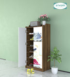 Sivom SIVOM Poland Digital Printed Engineered Wood Shoe Stand for Modern Homes | Elegant Design & Premium Finish