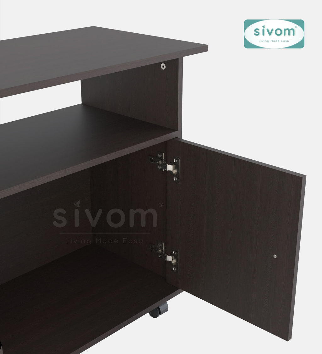 SIVOM POLAR Multipurpose TV Unit fits upto 43 inch with Storage Engineered Wood TV Entertainment Unit for Modern Homes | Elegant Design & Premium Finish