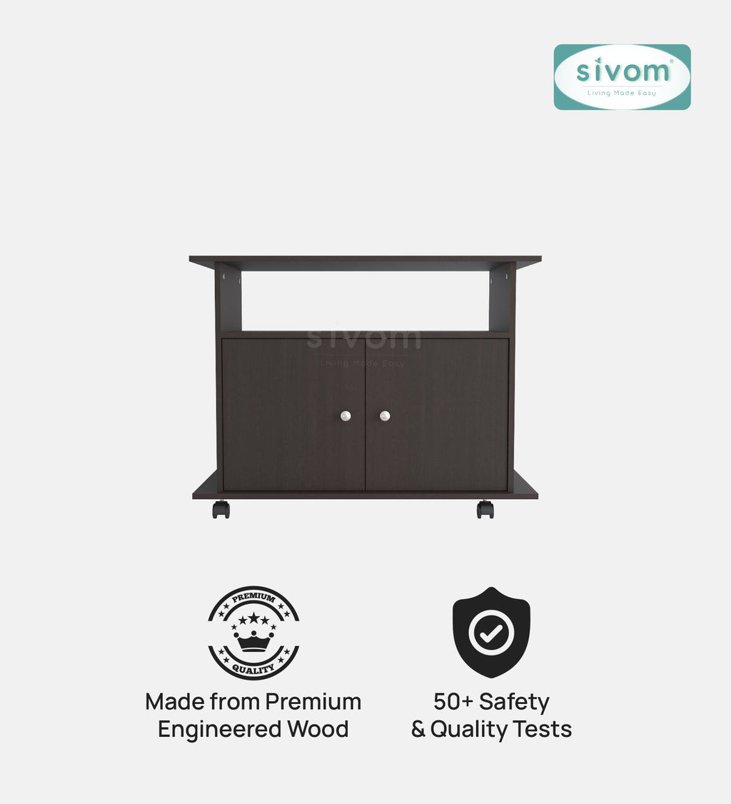 SIVOM POLAR Multipurpose TV Unit fits upto 43 inch with Storage Engineered Wood TV Entertainment Unit for Modern Homes | Elegant Design & Premium Finish
