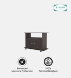 SIVOM POLAR Multipurpose TV Unit fits upto 43 inch with Storage Engineered Wood TV Entertainment Unit for Modern Homes | Elegant Design & Premium Finish